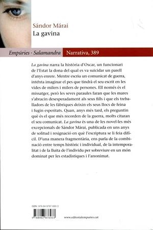 La gavina | 9788497876933 | Márai, Sándor | Llibres.cat | Llibreria online en català | La Impossible Llibreters Barcelona