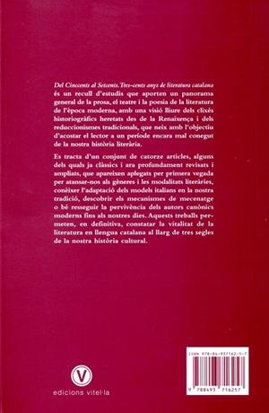 Del cinccents al setcents.Tres-cents anys de literatura catalana | 9788493716257 | Miralles, E. | Llibres.cat | Llibreria online en català | La Impossible Llibreters Barcelona