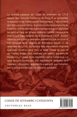 L'Onze de setembre i Catalunya. Guerra resistència i repressió | 9788492437979 | Sobrequés i Gallicó, Jaume | Llibres.cat | Llibreria online en català | La Impossible Llibreters Barcelona