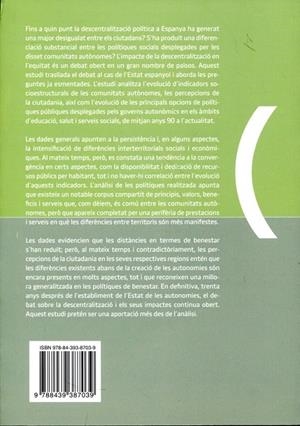 Autonomies i desigualtats a Espanya: Percepcions, evolució social i polítiques de benestar | 9788439387039 | Diversos | Llibres.cat | Llibreria online en català | La Impossible Llibreters Barcelona