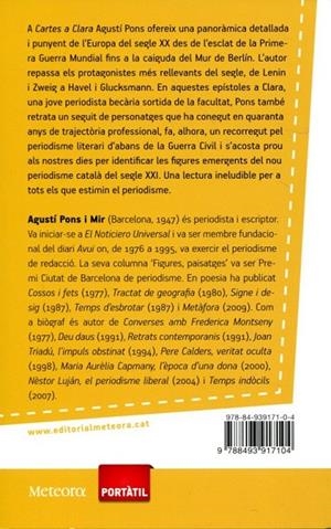 Cartes a Clara. Una periodista del segle XXI | 9788493917104 | Pons, Agustí | Llibres.cat | Llibreria online en català | La Impossible Llibreters Barcelona