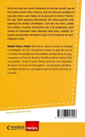 100 mites de la ciència | 9788497918916 | Closa i Autet, Daniel | Llibres.cat | Llibreria online en català | La Impossible Llibreters Barcelona