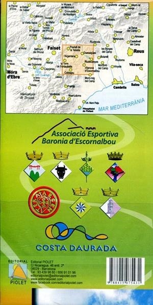 Mapa La Baronia d'Escornalbou(Escala 1:20000) | 9788415075431 | Diversos | Llibres.cat | Llibreria online en català | La Impossible Llibreters Barcelona