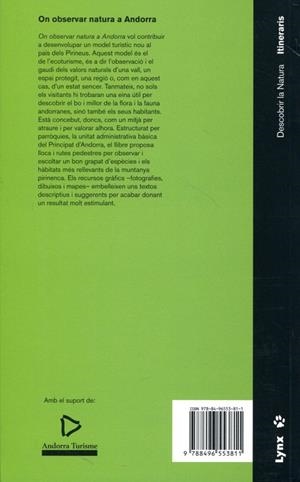 On observar natura a Andorra | 9788496553811 | Dalmau i Ausàs, Jordi; Nicolau i Vila, Jordi | Llibres.cat | Llibreria online en català | La Impossible Llibreters Barcelona