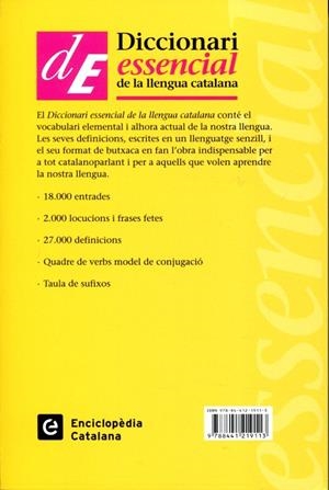 Diccionari essencial de la llengua catalana | 9788441219113 | Diversos | Llibres.cat | Llibreria online en català | La Impossible Llibreters Barcelona