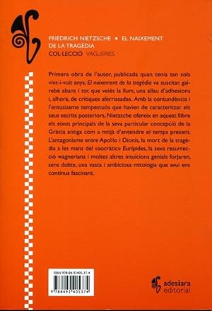 El naixement de la tragèdia | 9788492405374 | Nietzsche, Friedrich | Llibres.cat | Llibreria online en català | La Impossible Llibreters Barcelona