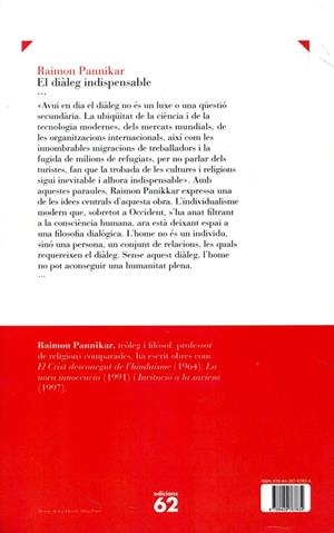 El diàleg indispensable (IPE) | 9788429767834 | Raimon Panikkar | Llibres.cat | Llibreria online en català | La Impossible Llibreters Barcelona