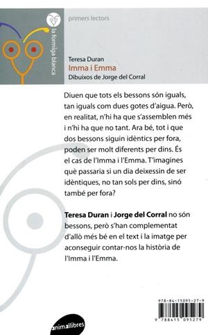 Imma i Emma | 9788415095279 | Duran, Teresa | Llibres.cat | Llibreria online en català | La Impossible Llibreters Barcelona