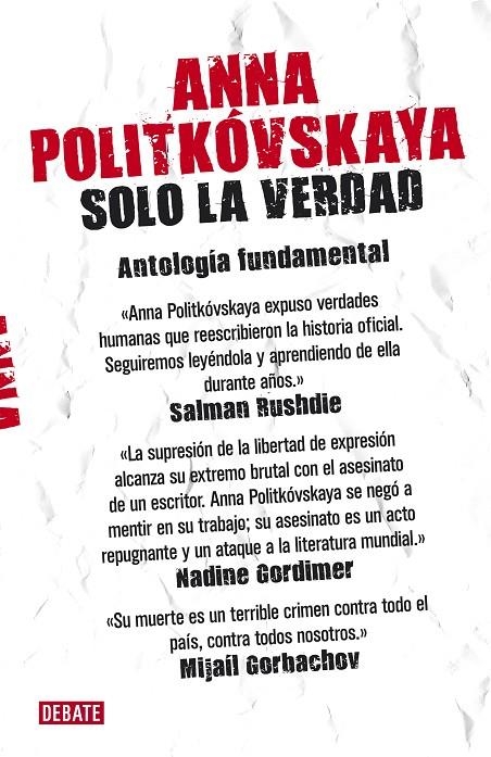 Solo la verdad. Antología fundamental | 9788499920092 | Politkóvskaya, Anna | Llibres.cat | Llibreria online en català | La Impossible Llibreters Barcelona