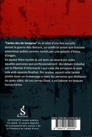 Cartes des de Sarajevo | 9788415349006 | Nadal i Tuset, Josep | Llibres.cat | Llibreria online en català | La Impossible Llibreters Barcelona