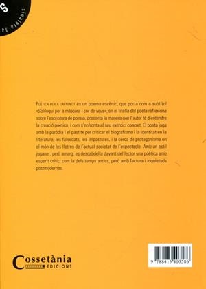 Poètica per a un ninot | 9788415403586 | Julià, Jordi | Llibres.cat | Llibreria online en català | La Impossible Llibreters Barcelona