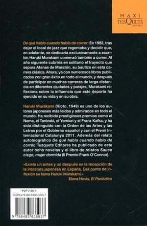 De qué hablo cuando hablo de correr | 9788483835937 | Murakami, Haruki | Llibres.cat | Llibreria online en català | La Impossible Llibreters Barcelona