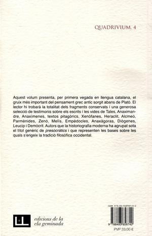 Pensament presocràtic | 9788493858742 | Ferrer Gràcia, Joan (Edició) | Llibres.cat | Llibreria online en català | La Impossible Llibreters Barcelona