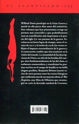 Poemas de guerra | 9788415277309 | Owen, Wilfred | Llibres.cat | Llibreria online en català | La Impossible Llibreters Barcelona