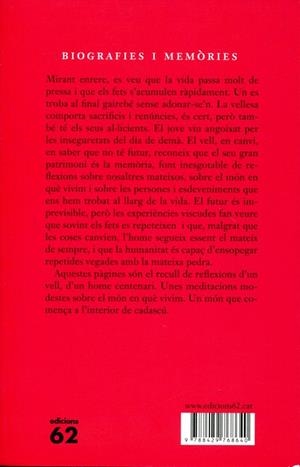 Reflexions d'un vell centenari | 9788429768640 | Broggi, Moisès | Llibres.cat | Llibreria online en català | La Impossible Llibreters Barcelona