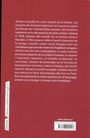 L'esperit de la litúrgia | 9788498091908 | Guardini, Romano | Llibres.cat | Llibreria online en català | La Impossible Llibreters Barcelona