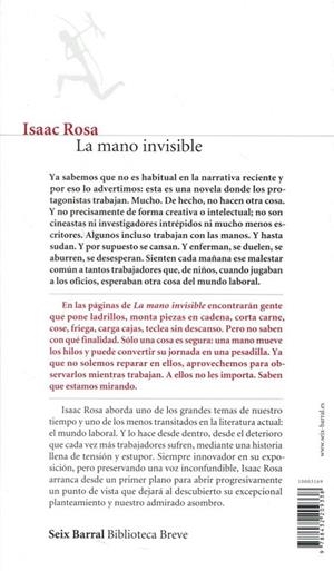 La mano invisible | 9788432209338 | Rosa, Isaac | Llibres.cat | Llibreria online en català | La Impossible Llibreters Barcelona