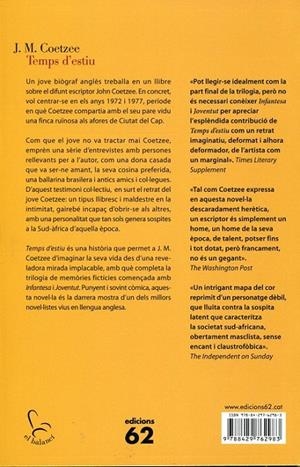 Temps d'estiu | 9788429762983 | Coetzee, J.M. | Llibres.cat | Llibreria online en català | La Impossible Llibreters Barcelona