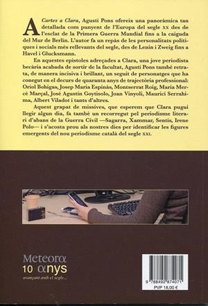 Cartes a Clara. Una periodista del segle XXI | 9788492874071 | Pons, Agustí | Llibres.cat | Llibreria online en català | La Impossible Llibreters Barcelona