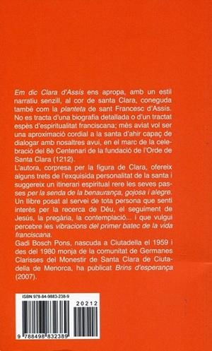 Em dic Clara d'Assís | 9788498832389 | Bosch Pons, Gadi | Llibres.cat | Llibreria online en català | La Impossible Llibreters Barcelona