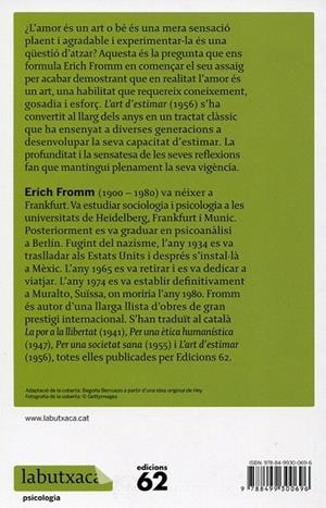 L'art d'estimar | 9788499300696 | Fromm, Erich | Llibres.cat | Llibreria online en català | La Impossible Llibreters Barcelona