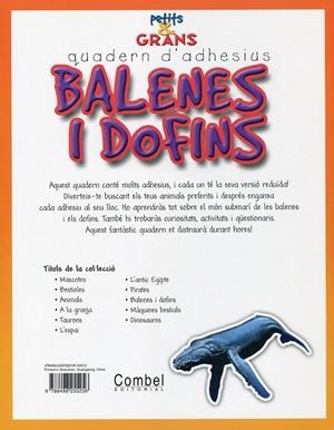 Balenes i dofins amb més de 60 adhesius reutilitzables | 9788498255256 | Rimbau, Núria | Llibres.cat | Llibreria online en català | La Impossible Llibreters Barcelona