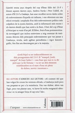 El 23-F a Catalunya. El cop d'Estat va estar a punt de triomfar al Principat | 9788466411271 | Cullell, Pere ; Farràs, Andreu | Llibres.cat | Llibreria online en català | La Impossible Llibreters Barcelona