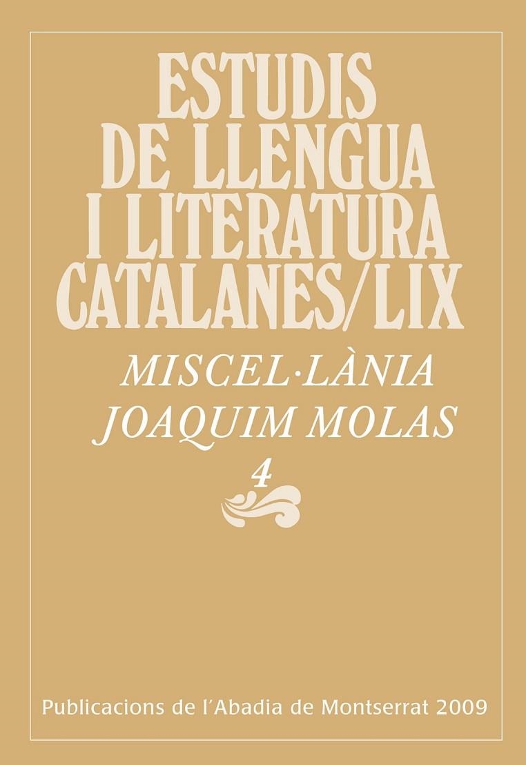 Miscel·lània Joaquim Molas, 4 | 9788498831979 | Massot i Muntaner, Josep/y otros | Llibres.cat | Llibreria online en català | La Impossible Llibreters Barcelona