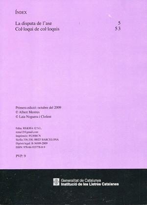 Off Cartell 4. La disputa de l'ase/Col·loqui de col·loquis | 9788493577889 | Turmeda, Anselm | Llibres.cat | Llibreria online en català | La Impossible Llibreters Barcelona