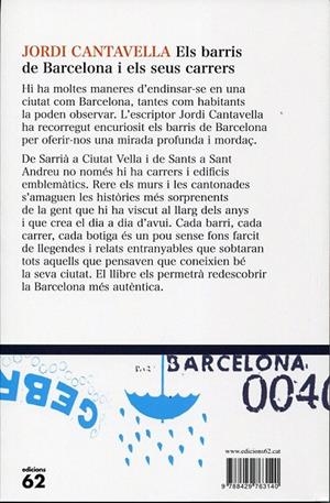 Els barris de Barcelona i els seus carrers | 9788429763140 | Cantavella, Jordi | Llibres.cat | Llibreria online en català | La Impossible Llibreters Barcelona