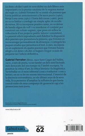 Les dones i els dies | 9788499301365 | Ferrater, Gabriel | Llibres.cat | Llibreria online en català | La Impossible Llibreters Barcelona