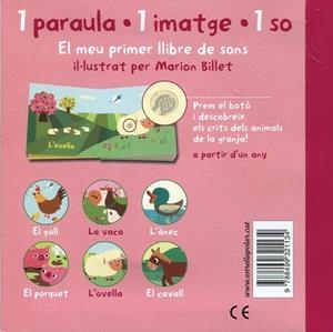 La granja. El meu primer llibre de sons | 9788499321134 | Billet, Marion | Llibres.cat | Llibreria online en català | La Impossible Llibreters Barcelona