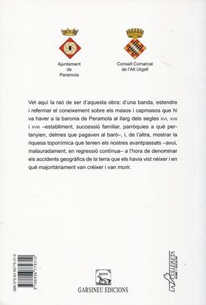 Masos i capmasos de la Baronia de Peramola. Segles XVI, XVII i XVIII. | 9788496779310 | Espunyes, Josep | Llibres.cat | Llibreria online en català | La Impossible Llibreters Barcelona