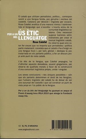 Per a un ús ètic del llenguatge. | 9788415002239 | Calafat i Vila, Rosa | Llibres.cat | Llibreria online en català | La Impossible Llibreters Barcelona