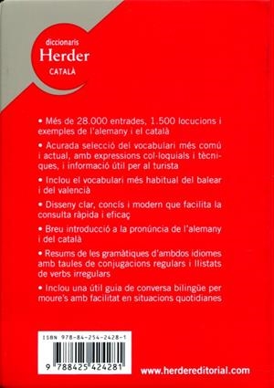 Alemany Diccionaris Herder Català Pocket. Deutsch-Katalanisch / Català- Alemany | 9788425424281 | Diversos | Llibres.cat | Llibreria online en català | La Impossible Llibreters Barcelona