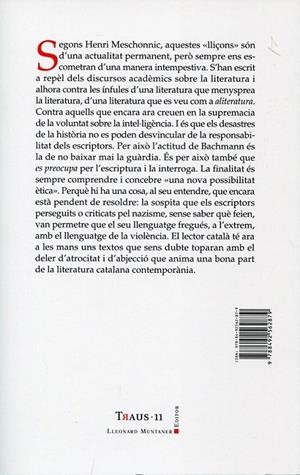 Lliçons de Frankfurt. Problemes de literatura contemporània. | 9788492562879 | Bachmann, Ingeborg | Llibres.cat | Llibreria online en català | La Impossible Llibreters Barcelona