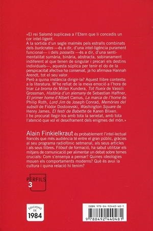 Un cor intel·ligent | 9788492440481 | Finkielkraut, Alain | Llibres.cat | Llibreria online en català | La Impossible Llibreters Barcelona