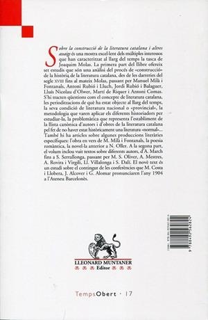 Sobre la construcció de la literatura catalana i altres assaigs | 9788492562824 | Molas, Joaquim | Llibres.cat | Llibreria online en català | La Impossible Llibreters Barcelona