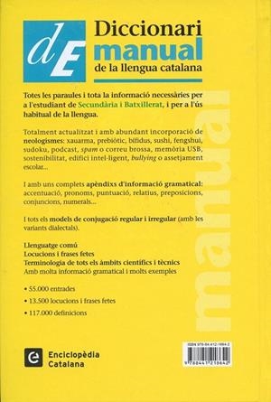 DICCIONARI MANUAL DE LA LLENGUA CATALANA (nova edicio) | 9788441218642 | Diversos autors | Llibres.cat | Llibreria online en català | La Impossible Llibreters Barcelona