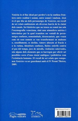 Venècies. La incerta topografia dels somnis | 9788497798372 | Companys, Mireia | Llibres.cat | Llibreria online en català | La Impossible Llibreters Barcelona