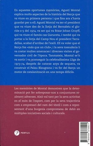 Memòries d'un president blaugrana en temps difícils | 9788484378921 | Montal, Agustí | Llibres.cat | Llibreria online en català | La Impossible Llibreters Barcelona