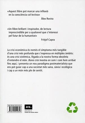 Bona crisi | 9788492552856 | Pigem, Jordi | Llibres.cat | Llibreria online en català | La Impossible Llibreters Barcelona