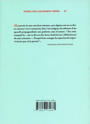 Poemes | 9788477274681 | Mandelstan, Óssip | Llibres.cat | Llibreria online en català | La Impossible Llibreters Barcelona