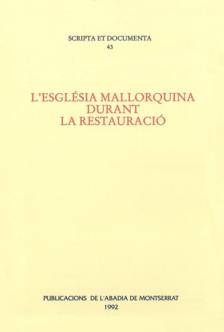 L'Església mallorquina durant la Restauració. | 9788478263110 | Diversos autors | Llibres.cat | Llibreria online en català | La Impossible Llibreters Barcelona