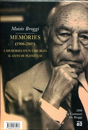 Memòries d'un cirugià  (1908-2005) | 9788429761276 | Broggi, Moisès | Llibres.cat | Llibreria online en català | La Impossible Llibreters Barcelona