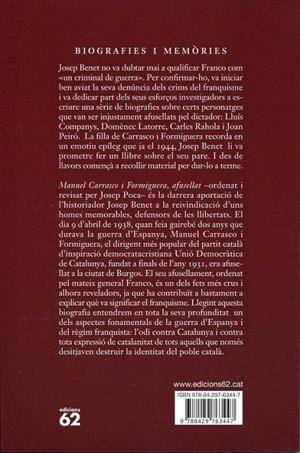 Manuel Carrasco i Formiguera, afusellat | 9788429763447 | Benet, Josep | Llibres.cat | Llibreria online en català | La Impossible Llibreters Barcelona