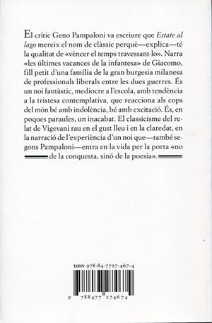 Un estiu al llac | 9788477274674 | Vigevani, Alberto | Llibres.cat | Llibreria online en català | La Impossible Llibreters Barcelona