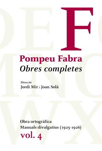 Obres completes. Volum 4 | 9788484374992 | Fabra, Pompeu | Llibres.cat | Llibreria online en català | La Impossible Llibreters Barcelona