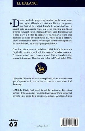 L'africà | 9788429762143 | Le Clézio, J.M.G. | Llibres.cat | Llibreria online en català | La Impossible Llibreters Barcelona