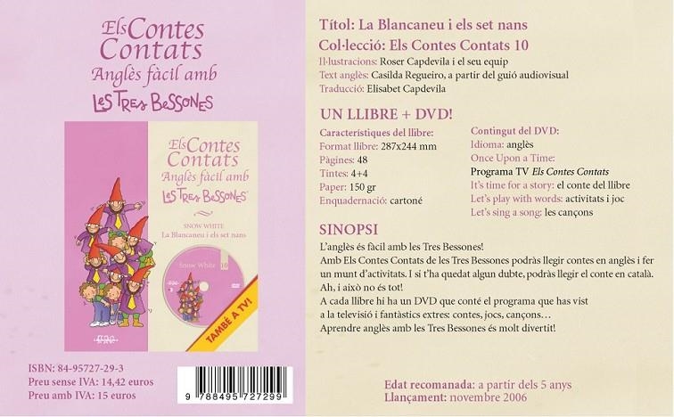 Els contes contats de les Tres Bessones. Anglès fàcil. Snow white / La Blancaneu | 9788495727299 | Capdevila, Roser | Llibres.cat | Llibreria online en català | La Impossible Llibreters Barcelona